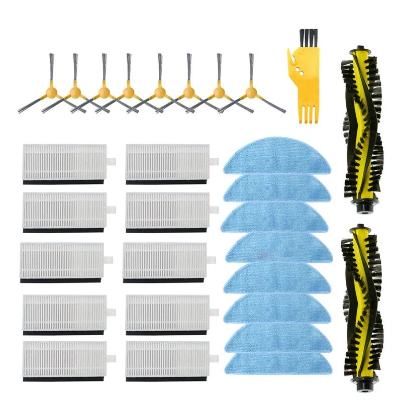 

For Mamibot Exvac660 Robot Vacuum Cleaner Accessory Replacement Kit Side Brush + Filter + Mop + Roller Brush