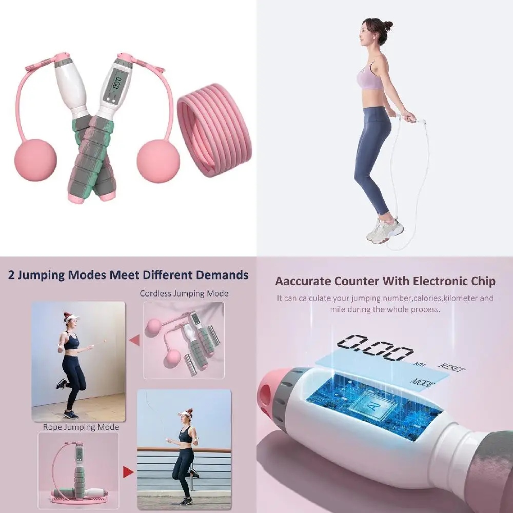 

Wonderful Smart Speed Weighted Slimming Jumping Rope with Counter for Adults and Kids Training Muscle Fitness Boxing Exercises -