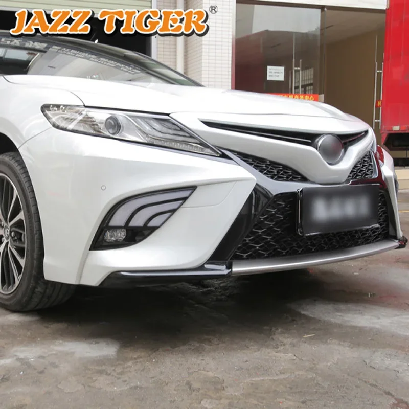 Светодиодные дневные ходовые огни для Toyota Camry 2018 2019 XSE SE авто гибкие Drl с