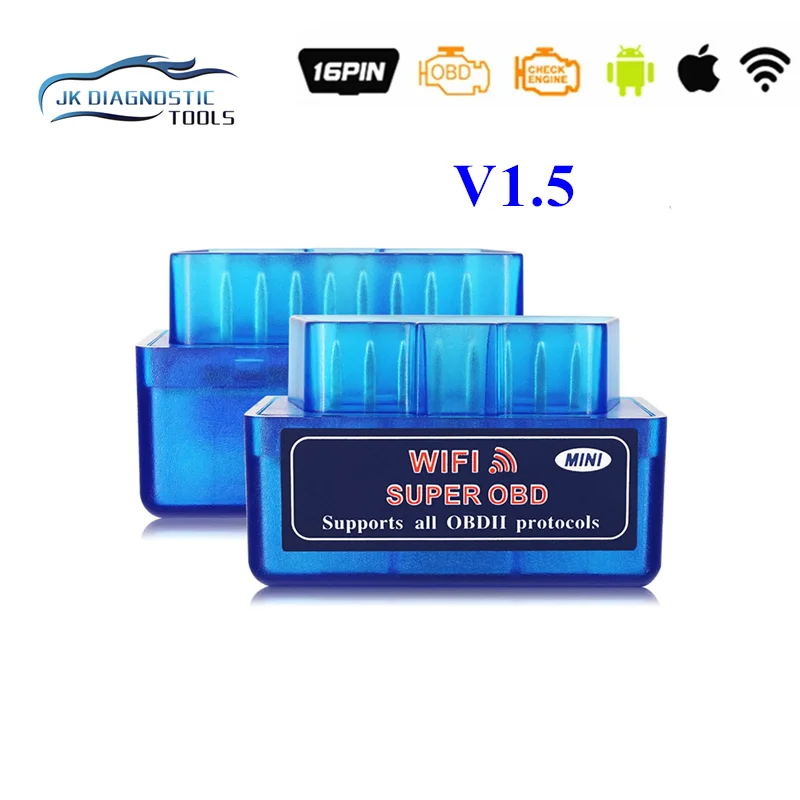 Универсальный сканер ELM327 V1.5 WIFI OBD2 Auto ODB2 ELM 327 для Android/IOS OBD 2 Автомобильный