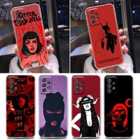 silicone clear case for samsung galaxy a52 a51 a53 a72 a71 a73 a32 a31 a33 a22 a11 cases cover hotter than hell sexy devil woman