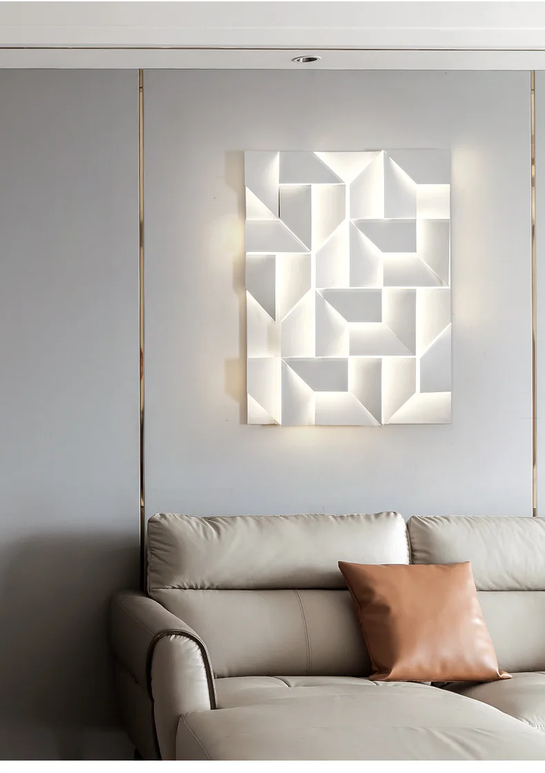 Итальянский дизайнерский настенный светильник с тенями Немо, фоновая лампа для коридора, спальни, гостиной, ресторана, 3d-модель, комнатное бра, декоративное освещение