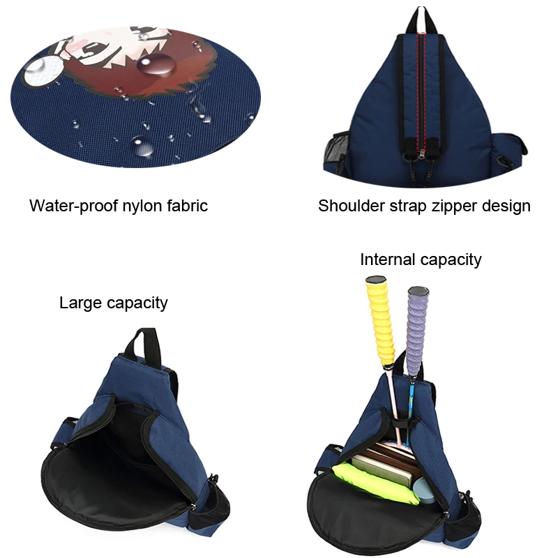2022 YWYAT Badminton Bag for 2 Rackets Polyester Boys Girls Kids Sports Badminton Racquet Cover Children Shoulder Backpack