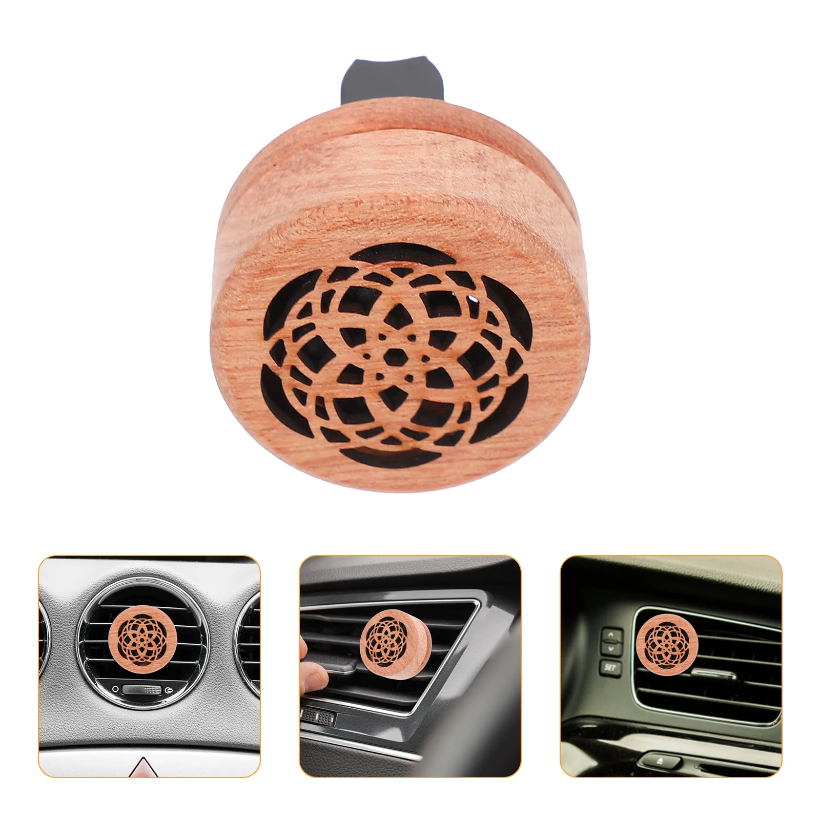 

Diffuser Essential Oils Air Vent Clip Wooden Car Clips Aromatherapy Outlet Aromatic