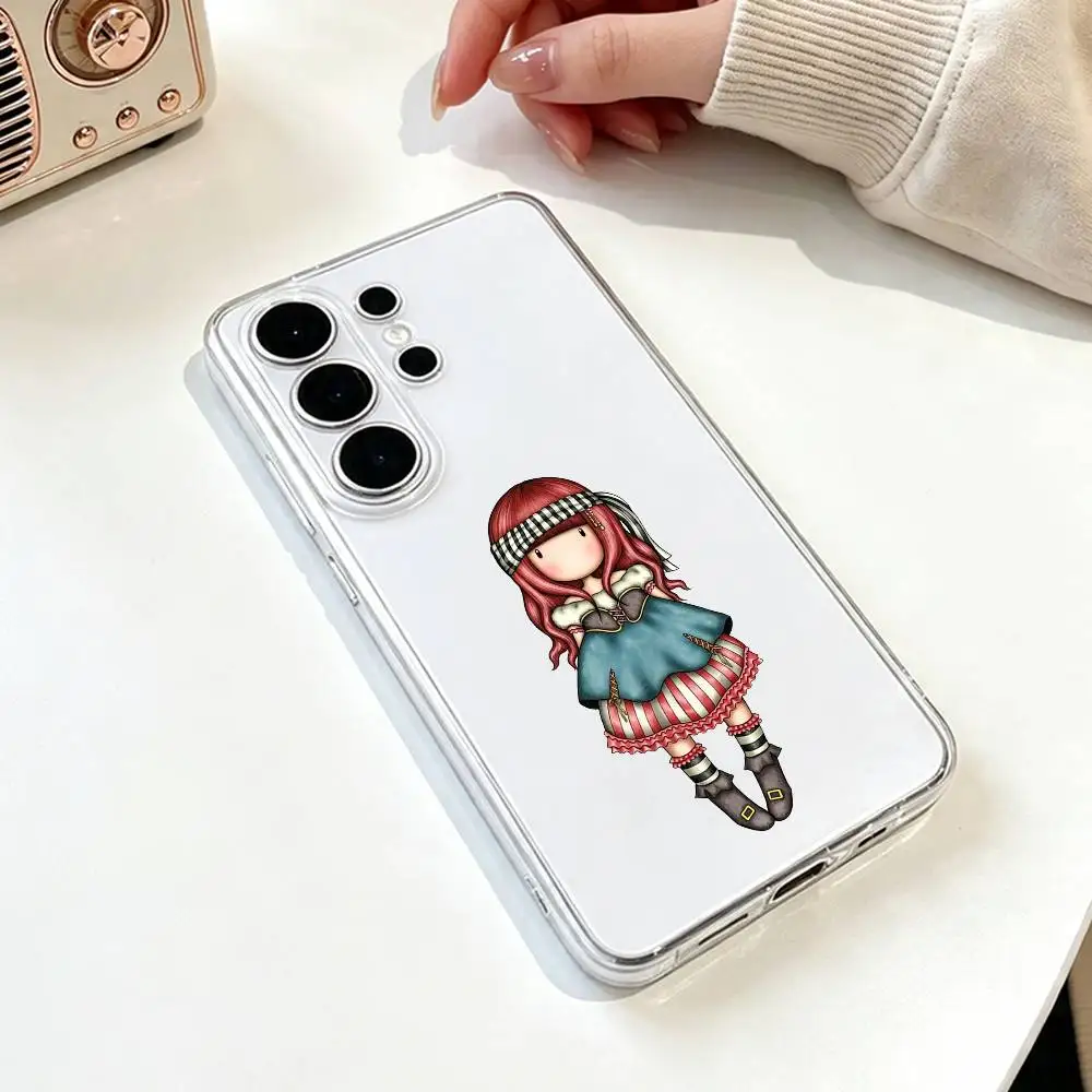 Милый прозрачный чехол S-Santoro G-Gorjuss для телефонов Samsung S25, S24, S21, S22, S23, S30, Ultra, S20, Plus, Fe (art.: 3920dc96516a8) - 3920dc96516a8