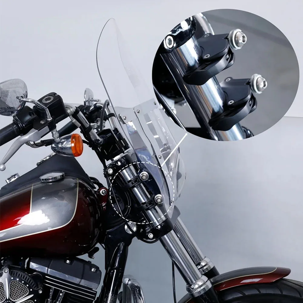 Новый аксессуар для мотоцикла 41 мм быстросъемные зажимы лобового стекла ABS
