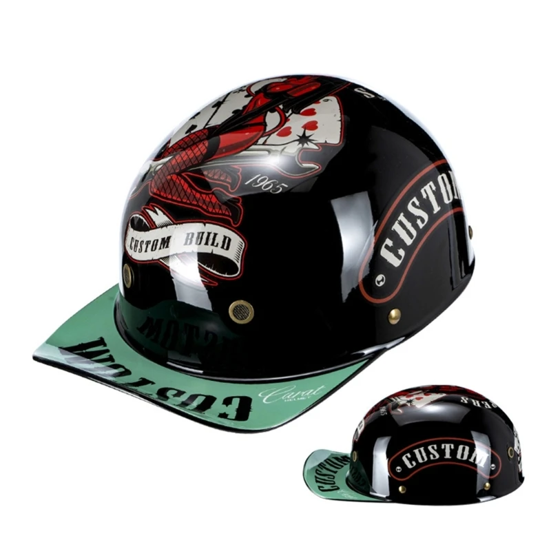 

Electric Motor Car Helmet Scooter Bike Open Face Half Helmet Baseball Cap