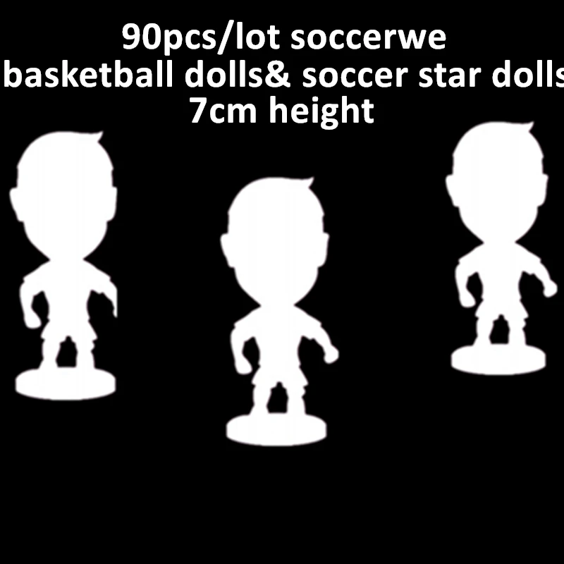 90 шт./лот Soccerwe Высота 6,5 см футбольные игры Звездные куклы Оптовая Продажа Смешные Фигурки игрушки сезон 2022