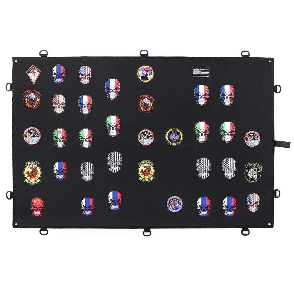 

Tactical Patchs Display Board Easy to Fix for Safe Wall Board Foldable S-M Magic Sticker Badge Storage Display Poster