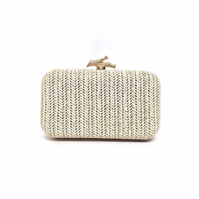 Уличные Свадебные вечерние женские клатчи Летние Стильные Плетеные сумочки