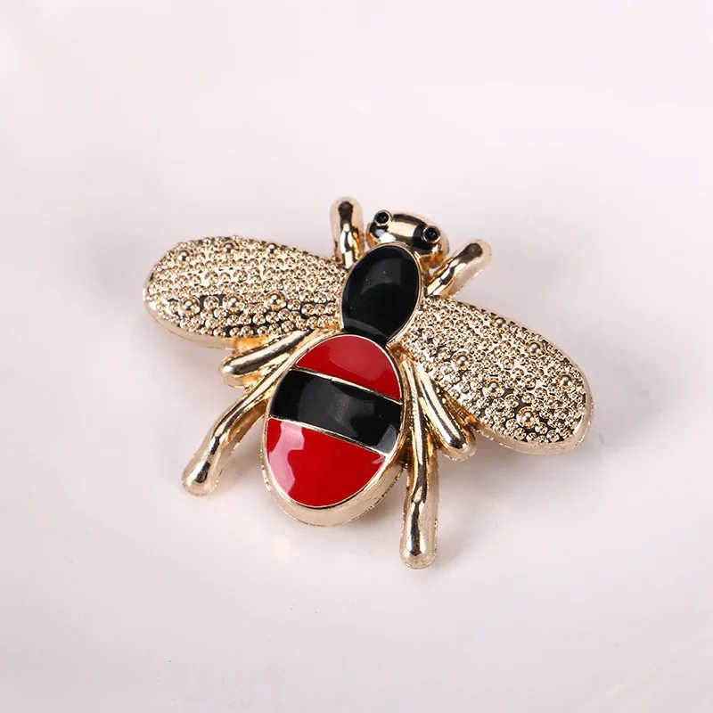 Модная Новая металлическая брошь в виде маленькой пчелы с гальваническим покрытием
