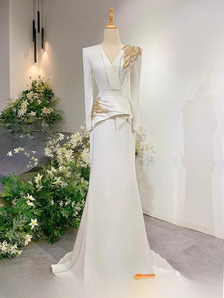 Высококлассное вечернее платье для хозяев легкое роскошное темпераментное