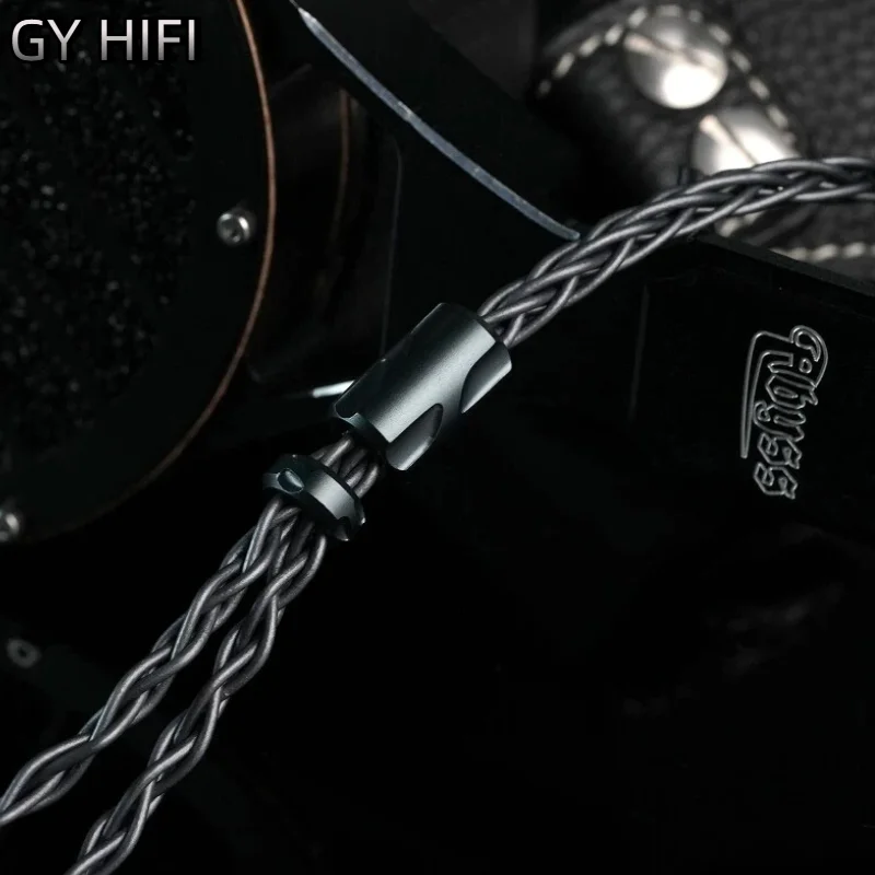 Фото GY HiFi-378 8-жильный кабель для наушников Guhe из монокристаллической меди с разъемами 2.5/3.5/4.4 мм, 0.78-контактный QDC MMCX IE900 для проводных наушников №3