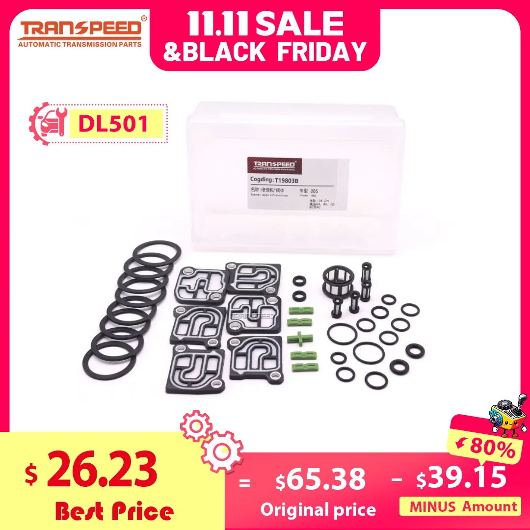 

Комплект для ремонта кузова клапана трансмиссии TRANSPEED DL501 0B5, 7 скоростей, подходит для Audi A4/A6/Q5 PORSCHE MACAN 2014 л 2016 л-