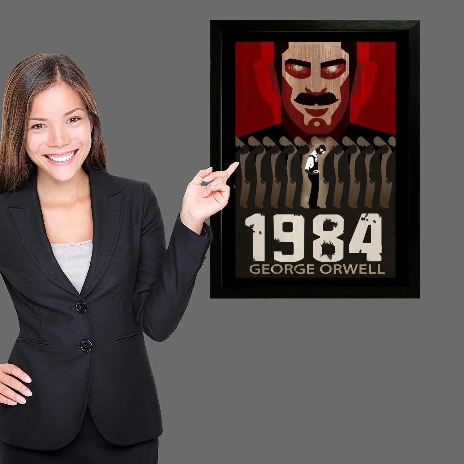 Современный холст с изображением Джорджа Оруэлла 1984