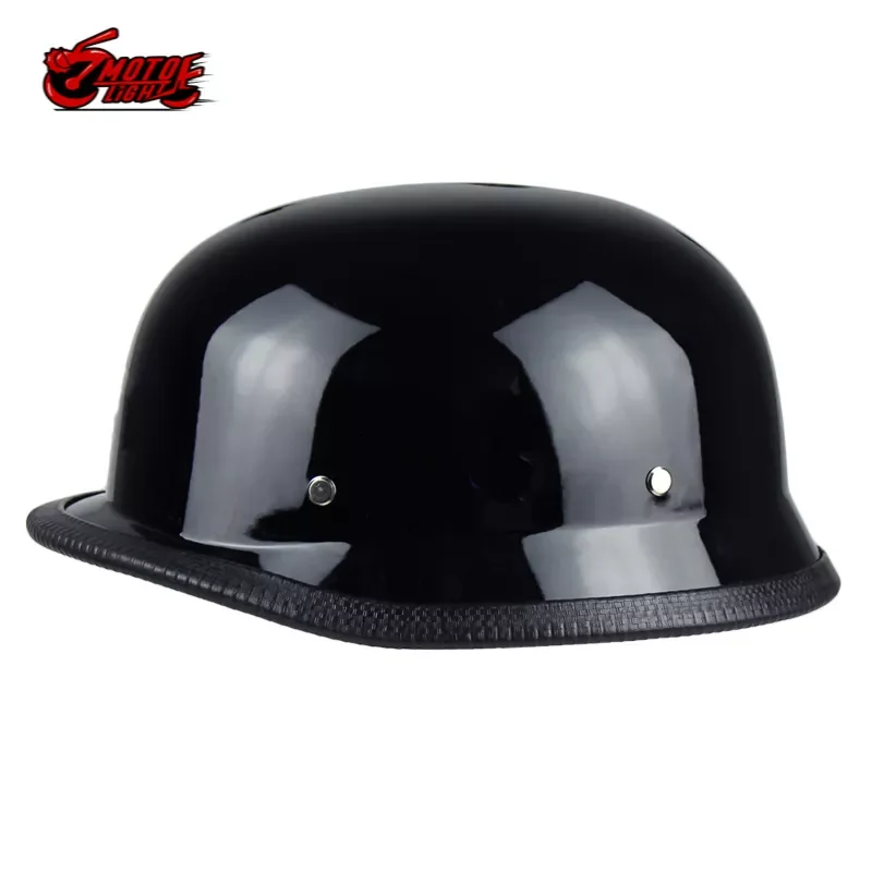 

Motorcycle German Helmet Electric Scooter ATV Open Face Cruiser Chopper Half Helmets Motorbike Riding Cap DOT ECE