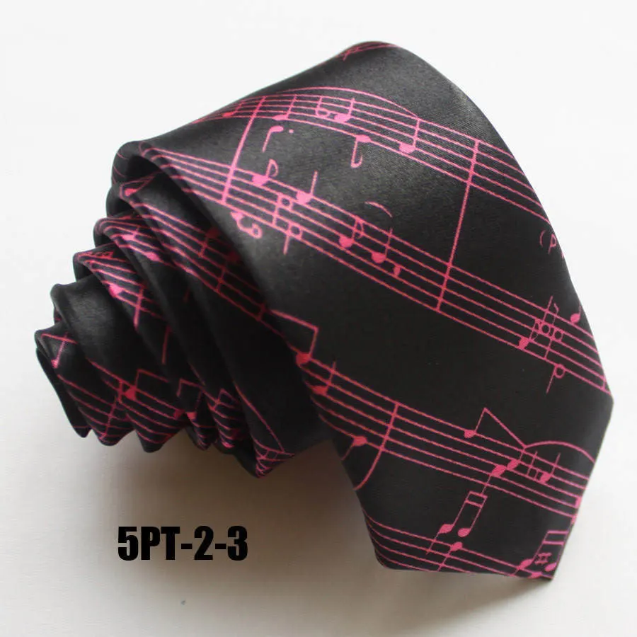 Мужские тонкие галстуки 5 см, черные с красными музыкальными баллонами, мужские и детские музыкальные галстуки для школы, концервечерние