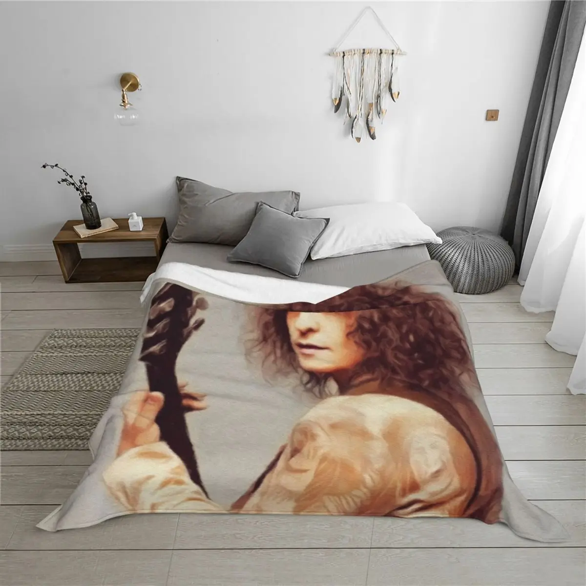 Фото Одеяло Marc Bolan, Music Legend, очень большое одеяло, теплое зимнее мягкое большое одеяло №3