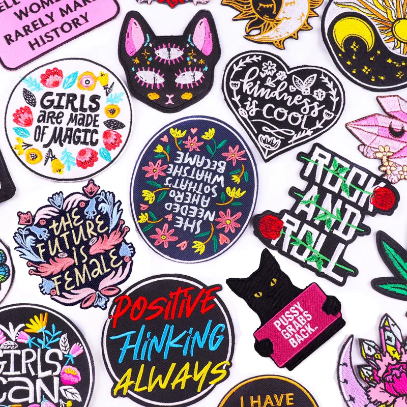 Нашивки с буквами и цветами для одежды термоклейкие патчи зеркальные глажки на