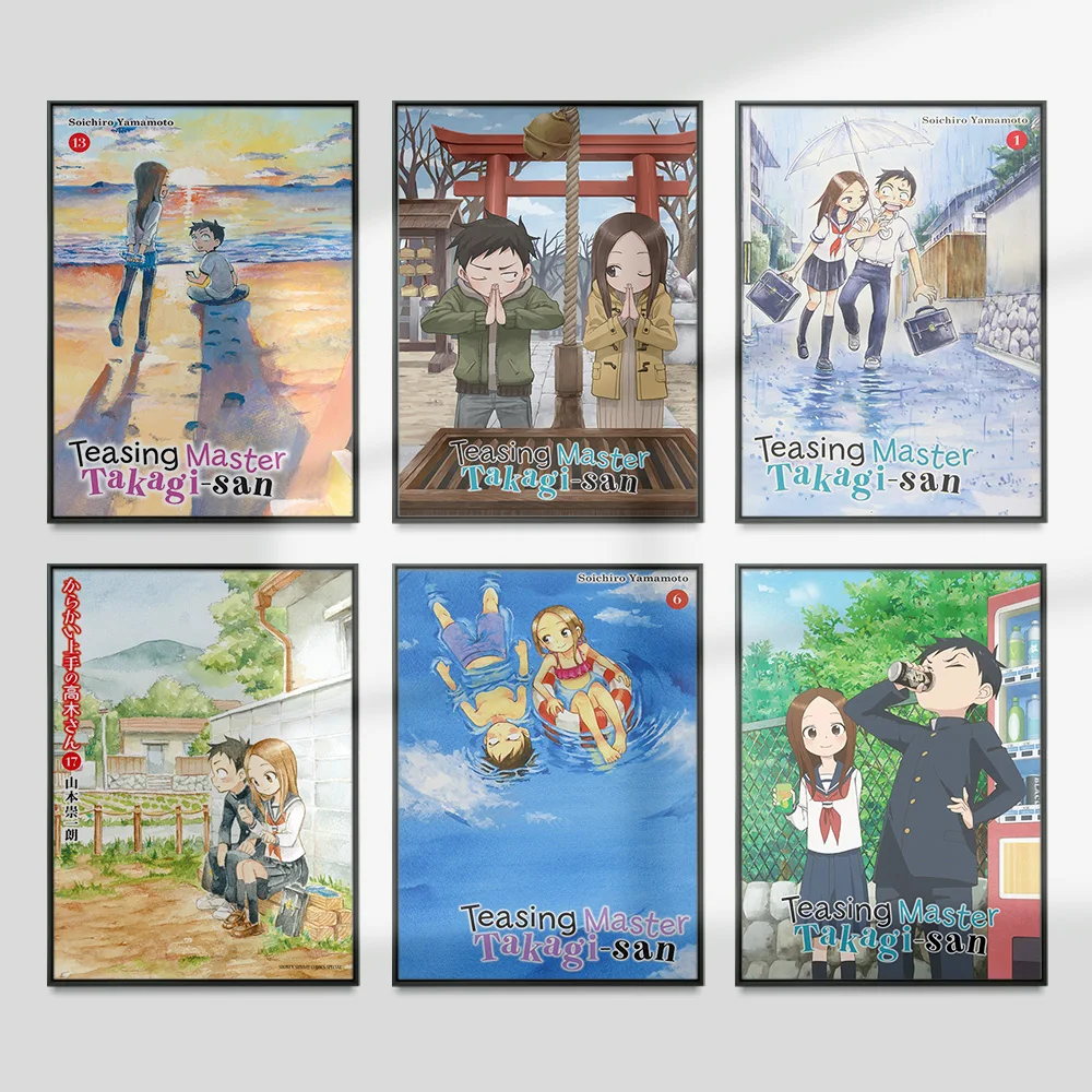 

Teasing Master Takagi San Poster Japanese Manga Print Art Anime Wall Picture Home Decor Canvas Painting