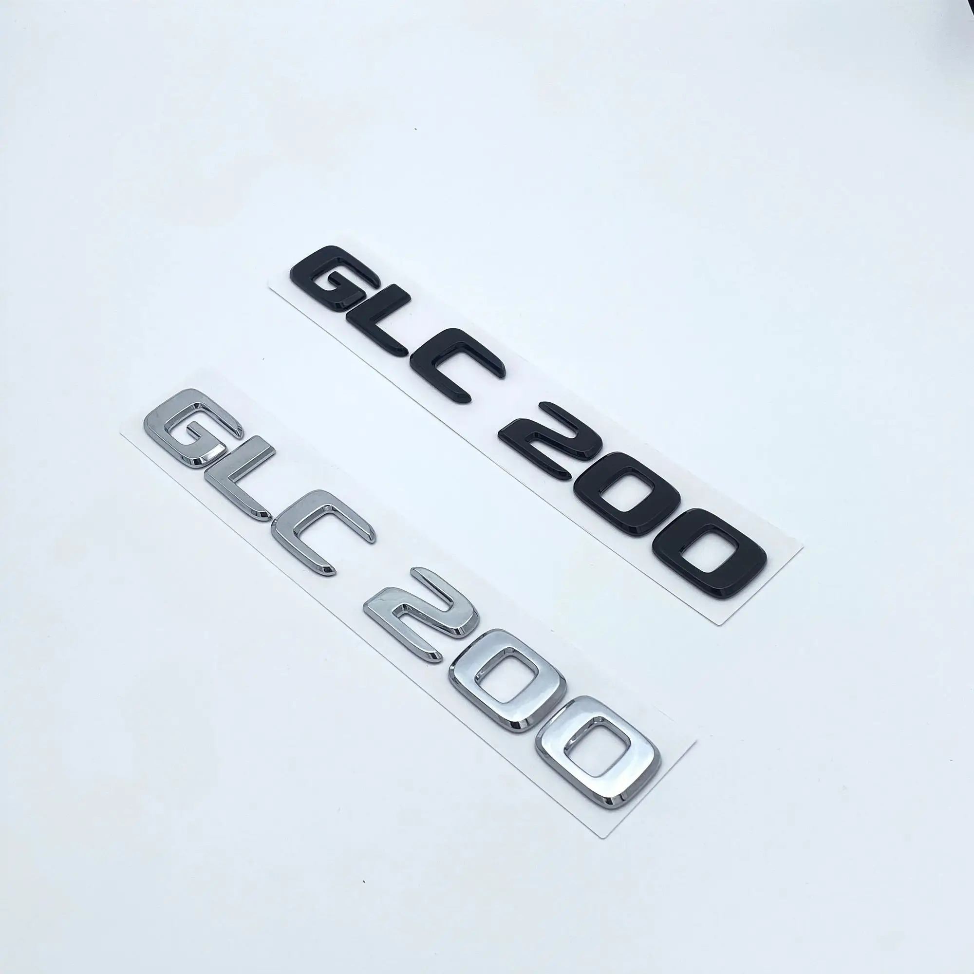 3D ABS хромированные черные буквы GLC260 GLC300 GLC350 GLC220d GLC350e 4Matic эмблема для Mercedes Benz GLC X253