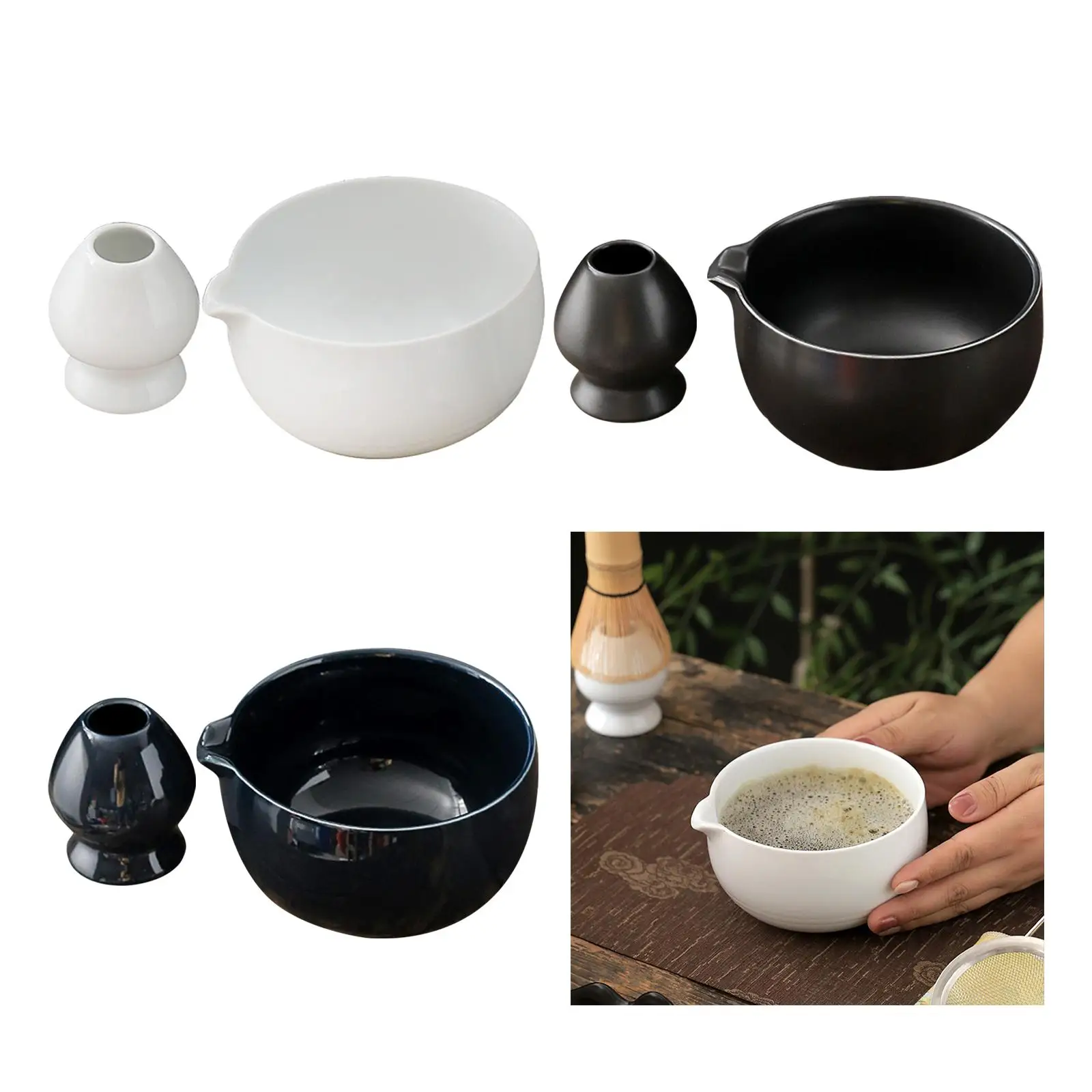 Чаша Матча 480 мл держатель для венчика начинающих друзей традиционная