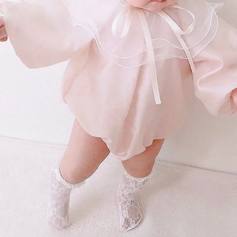 

Baby Girl Clothes Lace Princess Newborn Baby Girls Romper Summer Toddler Jumpsuit Baby Baptism Clothes For Birthday Party Outfit