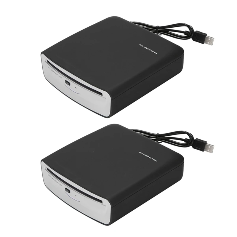 2Pcs Car Radio CD/DVD Dish Box Player With USB Power Signal Transfer External Stereo For Android Car Multimedia Player