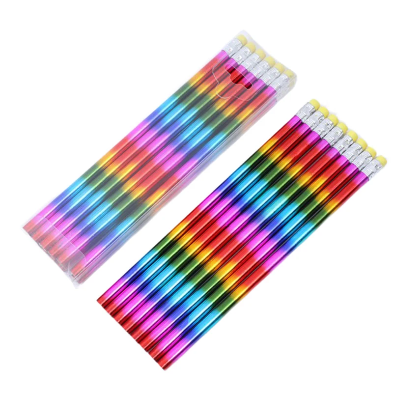 

12PCS/Set Beautiful Pencil Wooden HB Pencil Environmental Protection Pencil Learning Office School Sketch Pencil