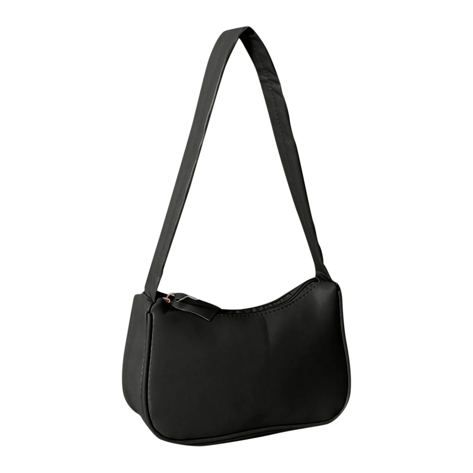 Однотонная женская сумка на молнии в стиле ретро