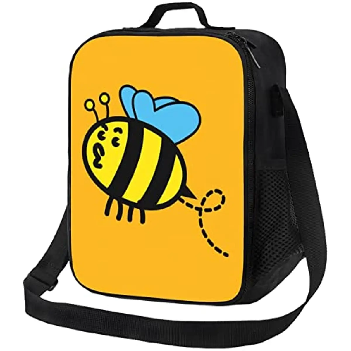 

Bees Lunch Bag for Men Women Kids Adjustable Shoulder Strap Lunch Box for Work School Picnic Leakproof Tote Insulated Bag
