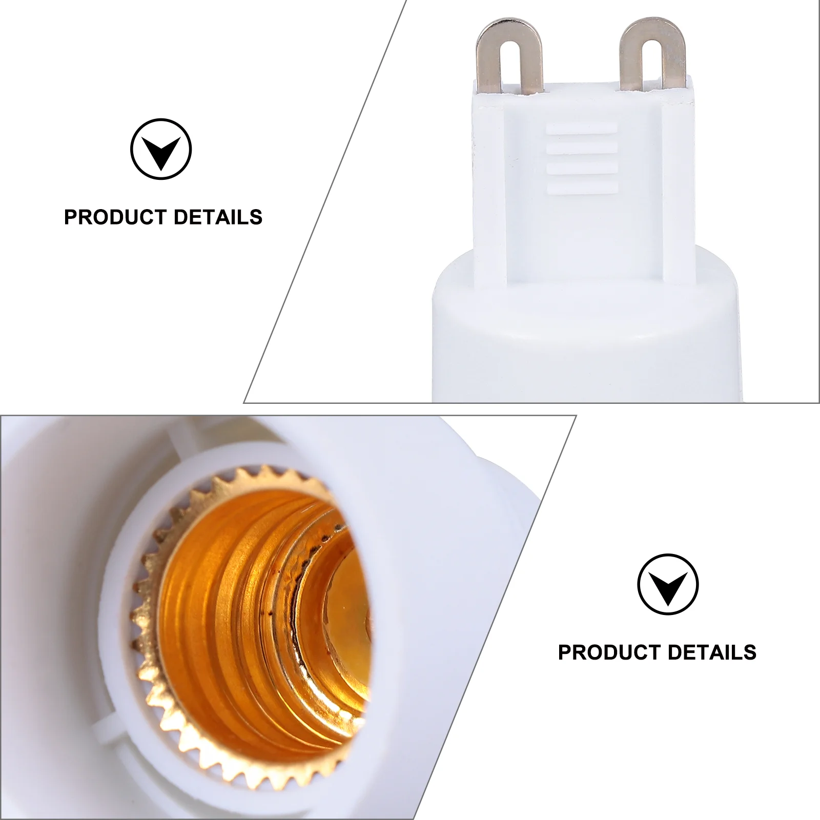 4 шт. G9 в E14 патрон для лампы преобразователь адаптер лампочки аксессуары ветки