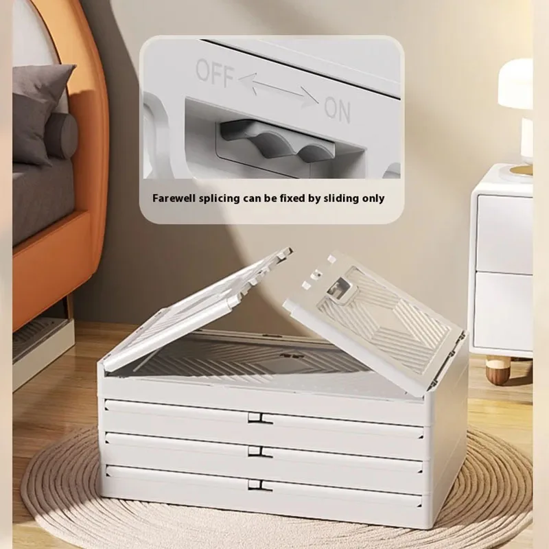 Контейнеры для хранения с крышками складной ящик напольные бытовые многослойные