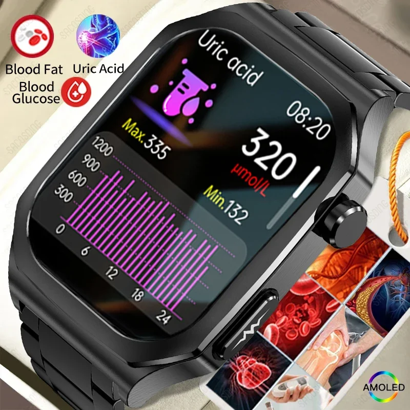 Смарт-часы с мониторингом уровня сахара в крови липидной мочевой кислоты