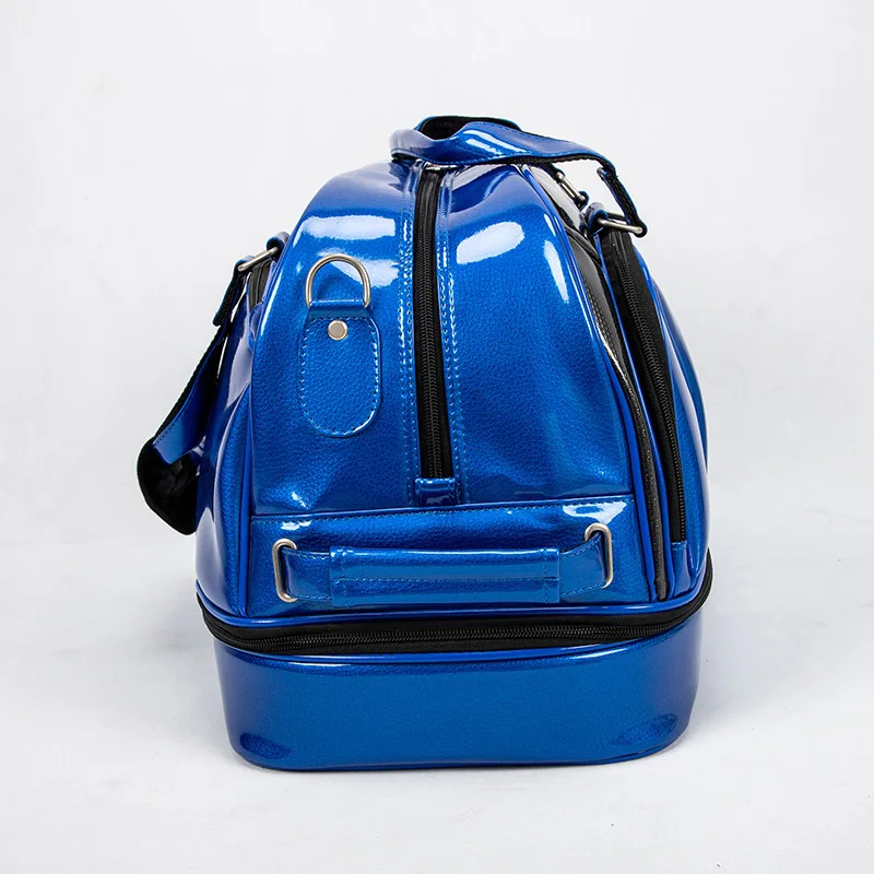 Playeagle Fashion Crystal Pu Leather Clothing Golf Clothes Travel Golf Boston Duffle Bag with Shoe Compartment
