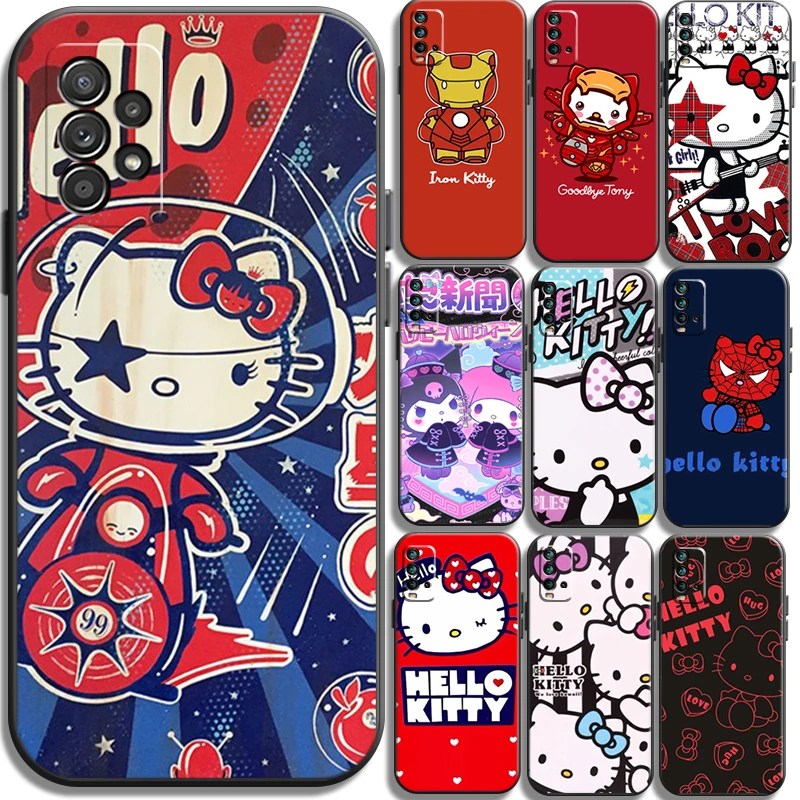 

Hello Kitty Cute Phone Cases For Xiaomi Redmi 9AT 9 9T 9A 9C Redmi Note 9 9 Pro 9S 9 Pro 5G Back Cover Carcasa Funda