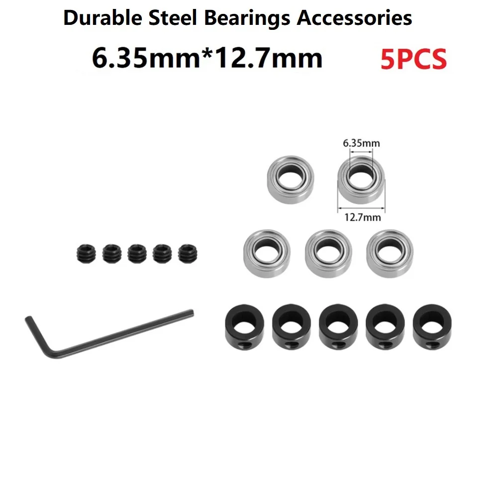 

Router Bit Bearing Kit Woodworking Milling Cutter Bearing Accessory Inner 6.35 Outer 12.7mm For Milling Head Holder Repair Drill