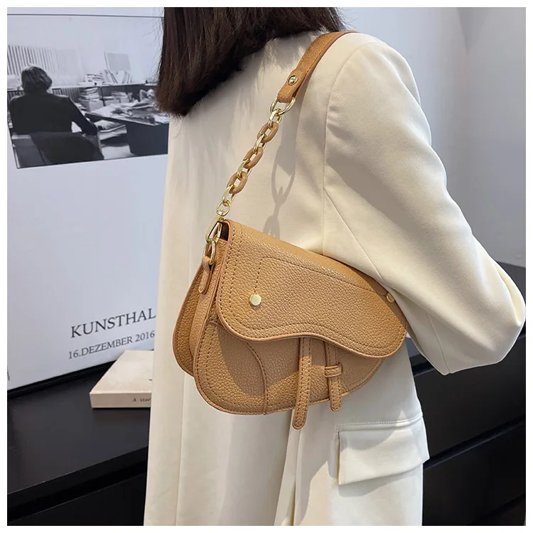 

Fashion Crossbody Bags For Women Saddle Bags PU Leather Shoulder New Designer Famous Brand Bags Messenger Bag Coin Purse