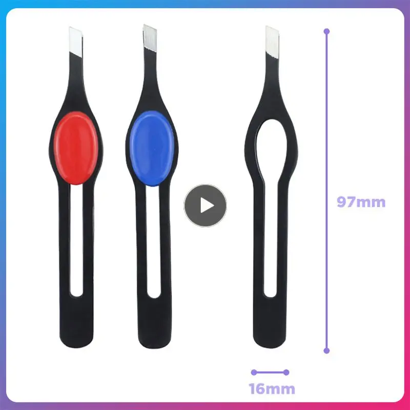 

Eyebrow Tweezer Hair Oblique Flat Puller Stainless Steel Eyebrow Clips Hair Removal Scissors Beauty Makeup Tool Accessories