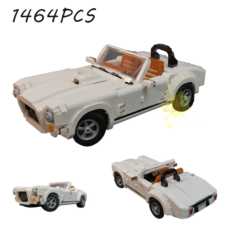 

NEW Shelby Cobra 427 classic car model buiding kit block self-locking bricks toy birthday christmas gift