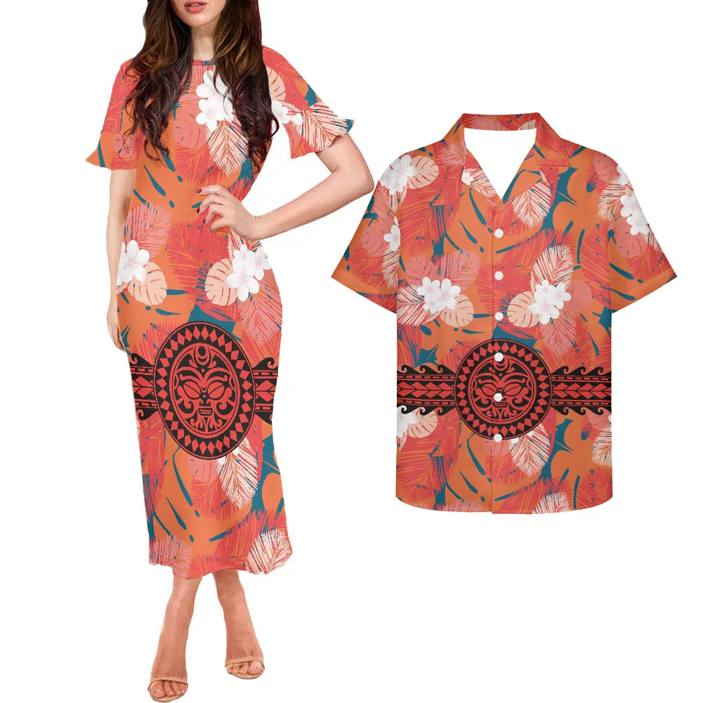 

Женское длинное платье с коротким рукавом, с принтом на заказ