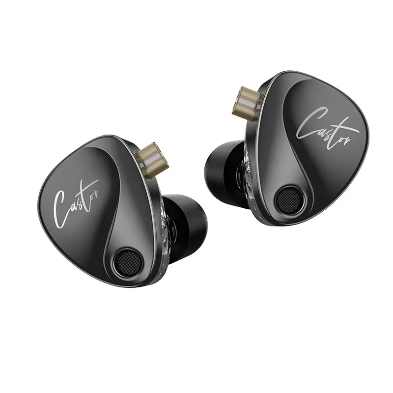 

KZ Castor In Ear HiFi Earphone 2DD Dynamic High-end Tunable Balanced Armature Monitor Headphone Cancelling Earbuds Bass Headsets