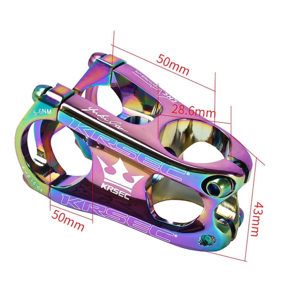 

MTB Stem 50mm Stem CNC 31.8mm Handlebar Bicycle Honsun Ultralight 0 Degree Rise Diameter 28.6mm Steerer Mountain Bike Parts