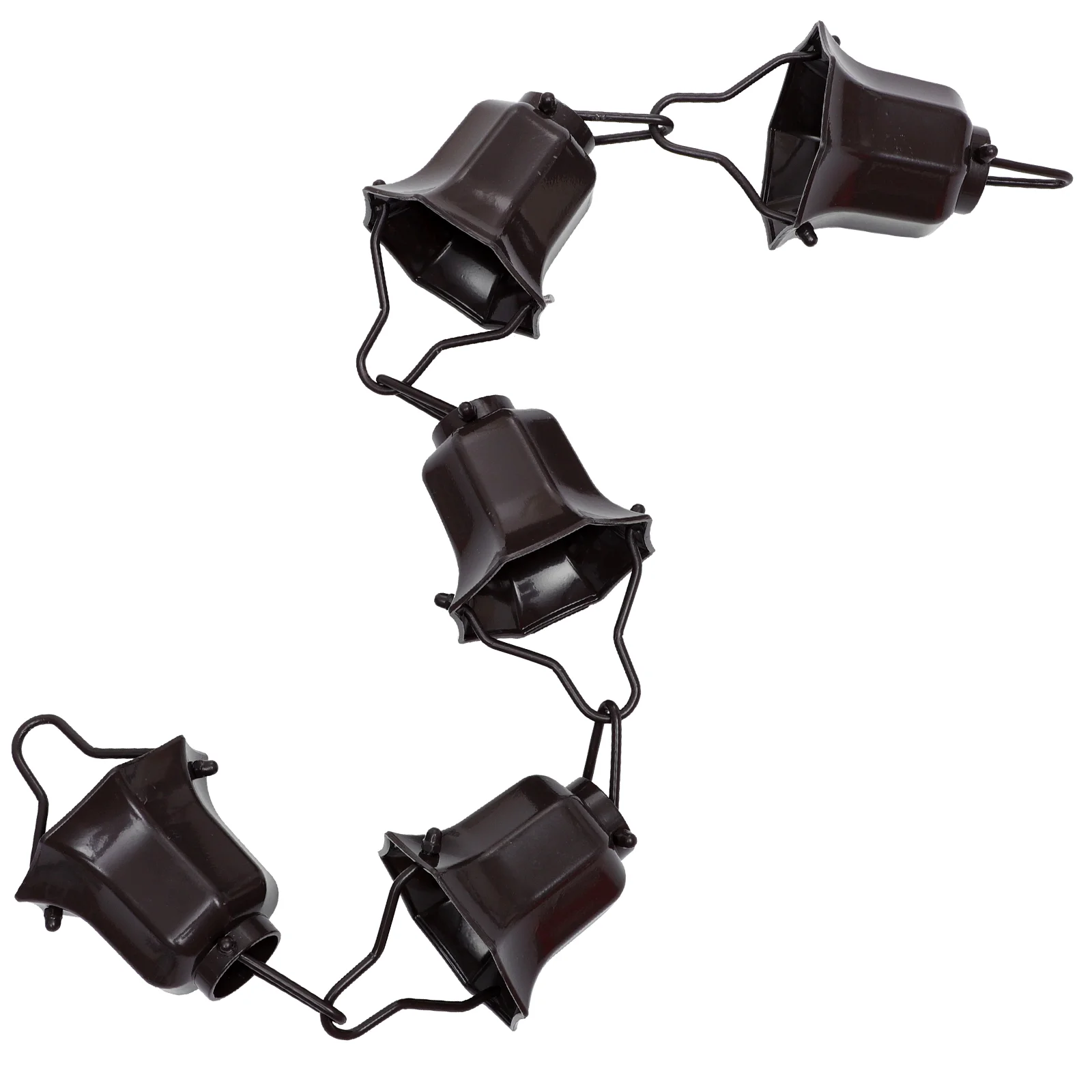 

Rain Chain Rain Chimes Gutter Adapter Copper Cups Rain Chain Metal Rain Gutter Chain Rainwater Diverter with Rain Collector for