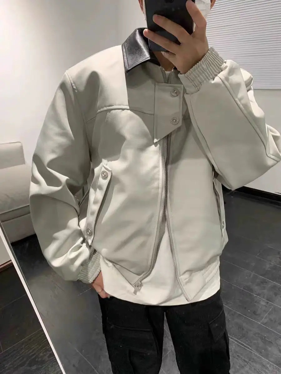 Куртка-бомбер Мужская/женская короткая с отложным воротником и длинным рукавом