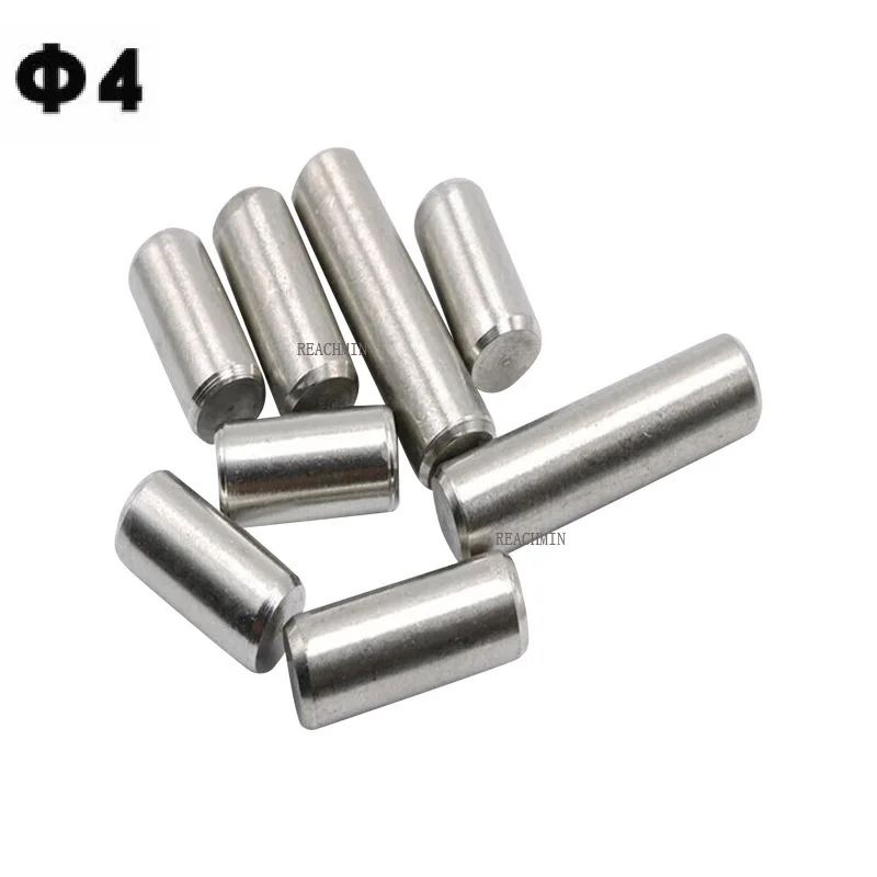 

200Pcs M4x6mm to 50mm SUS304 Stainless Steel Dowel Pins Cylinder Pin Cylindrical Pin Locating Dowel Pins GB119