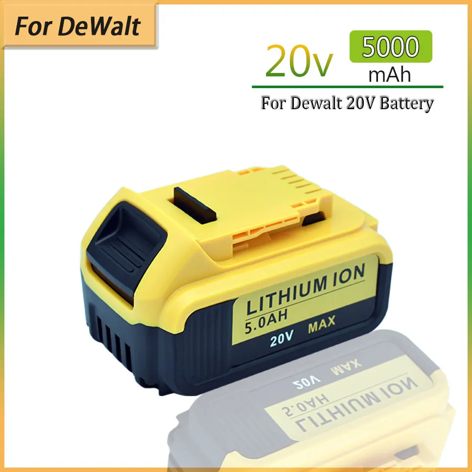 

NEW 20V 5000mAh power tool BatteryMAX for DeWalt DCB184 DCB181 DCB182 DCB200 20V 3A 5A 5A 6A 18Volt DeWalt Tools Battery