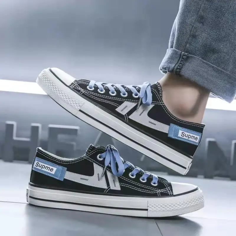 

2022 Spring and Summer New Korean Flat Bottom Low Top Canvas Shoes Breathable Student Couple Men's and Women's Casual Shoes