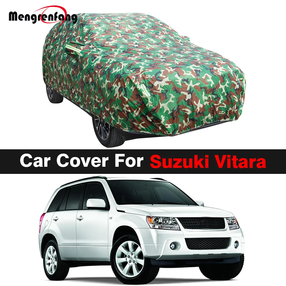 Camouflage Auto Abdeckung Für Suzuki Vitara Escudo Grand Vitara Auto Anti-Uv Sonnenschutz Regen Schnee Schutz Wasserdichte Abdeckung