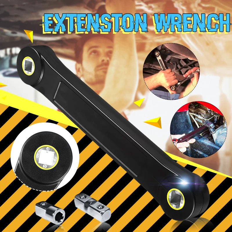 

Universal 3/8'' Extension Wrench Replacement Ratchet Automotive Tool W/ Adapter